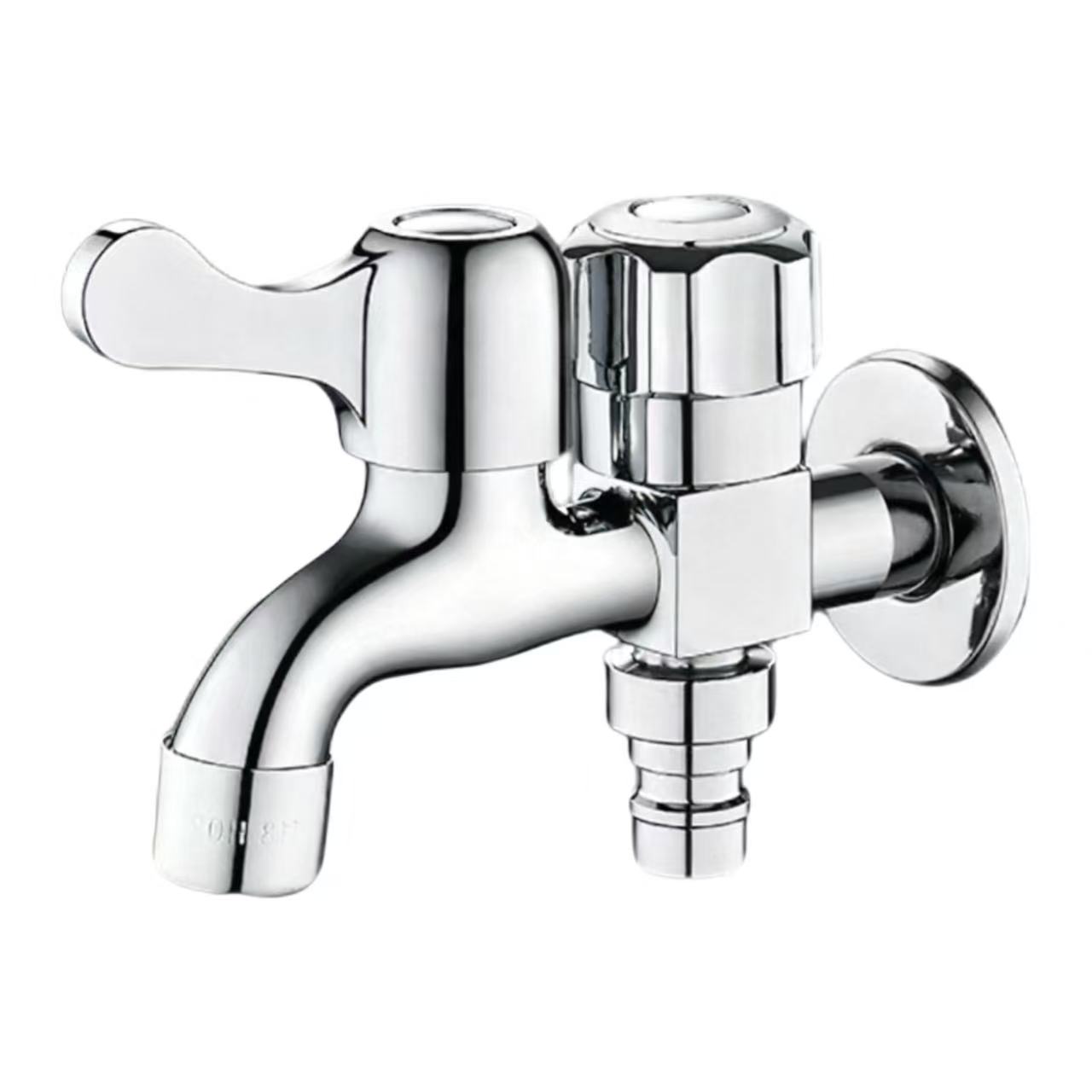 Dual-Control Dual-Outlet Vaskemaskine vandhane