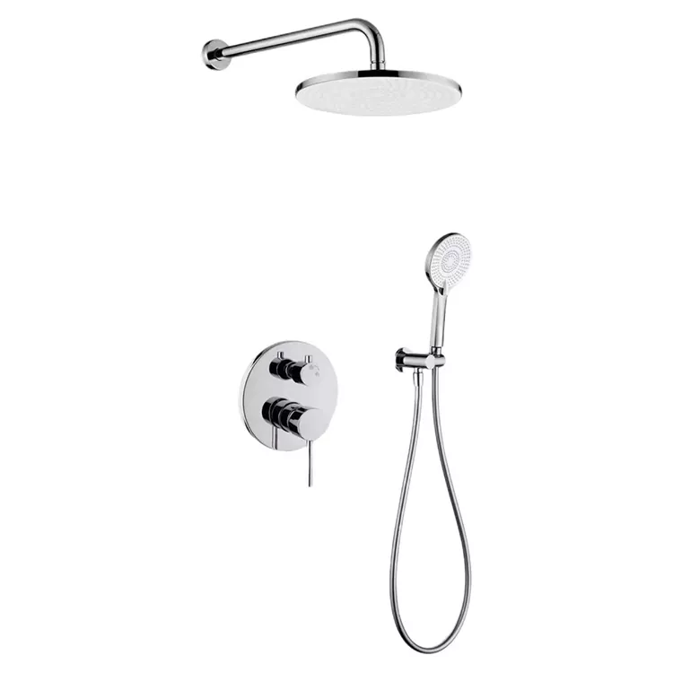 In-Wall Dual-Control Knop Rundt hovedbruserhoved