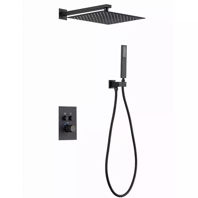 In-Wall Square overhead tryksat brusehoved