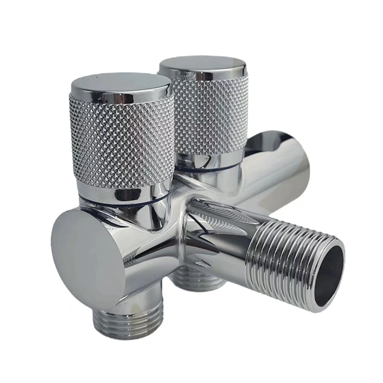 Vægmonteret dobbeltvinkelventil